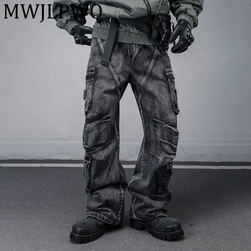 MWJLPWQ Unique Design Functional Punk Style Jeans Men's Heavy Industry Y2K Subculture Multi-Pocket Washed Vintage Trousers 12708
MWJLPWQ Unique Design Functional Punk Style Jeans Men's Heavy Industry Y2K Subculture Multi-Pocket Washed Vintage Trousers 12708