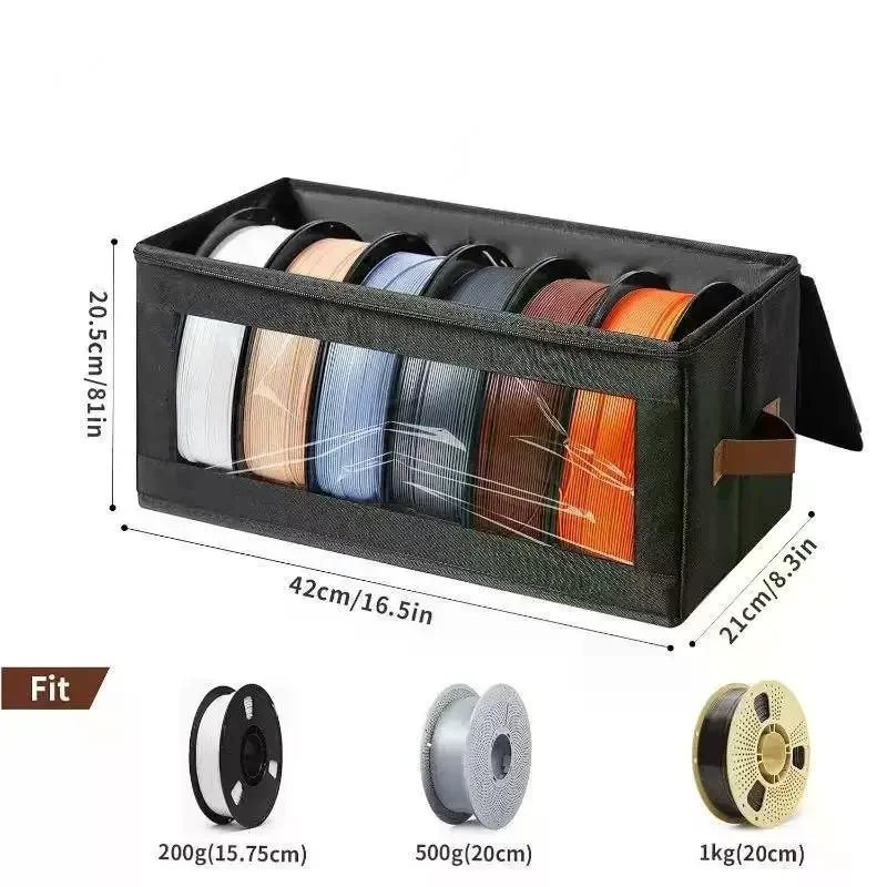 Filament Storage Box with Humidity Control for 3D Printers Protects PLA PETG ABS Spools from Dust and Damp
Filament Storage Box with Humidity Control for 3D Printers Protects PLA PETG ABS Spools from Dust and Damp