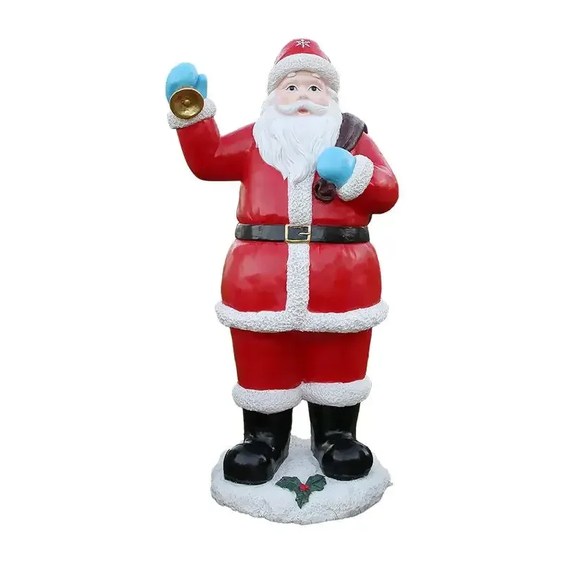 Outdoor fiberglass Santa Claus sculpture, cartoon luminous snowman ornament, shopping mall window, Christmas decorations
Outdoor fiberglass Santa Claus sculpture, cartoon luminous snowman ornament, shopping mall window, Christmas decorations