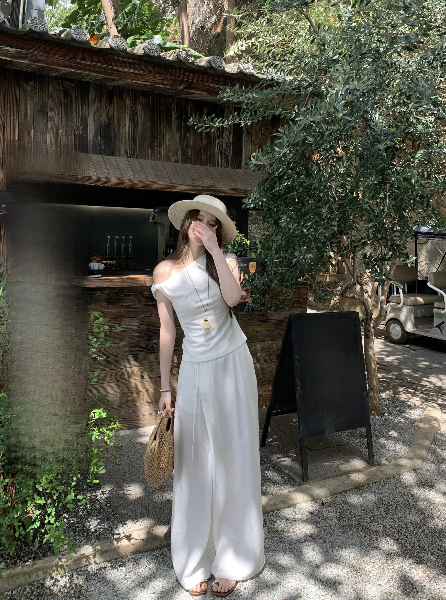 White Wide Leg Pants Women's Summer 2026 New Lazy Draping Long Trousers Yellow One Grain YEAHLOU Linen Silk Casual Pants
White Wide Leg Pants Women's Summer 2026 New Lazy Draping Long Trousers Yellow One Grain YEAHLOU Linen Silk Casual Pants