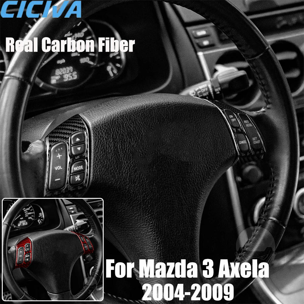 Real Carbon Fiber Car Accessories Steering Wheel Buttons Trim Cover Soft Sticker For Mazda 3 Axela 2004 2005 2006 2007 2008 2009
Real Carbon Fiber Car Accessories Steering Wheel Buttons Trim Cover Soft Sticker For Mazda 3 Axela 2004 2005 2006 2007 2008 2009