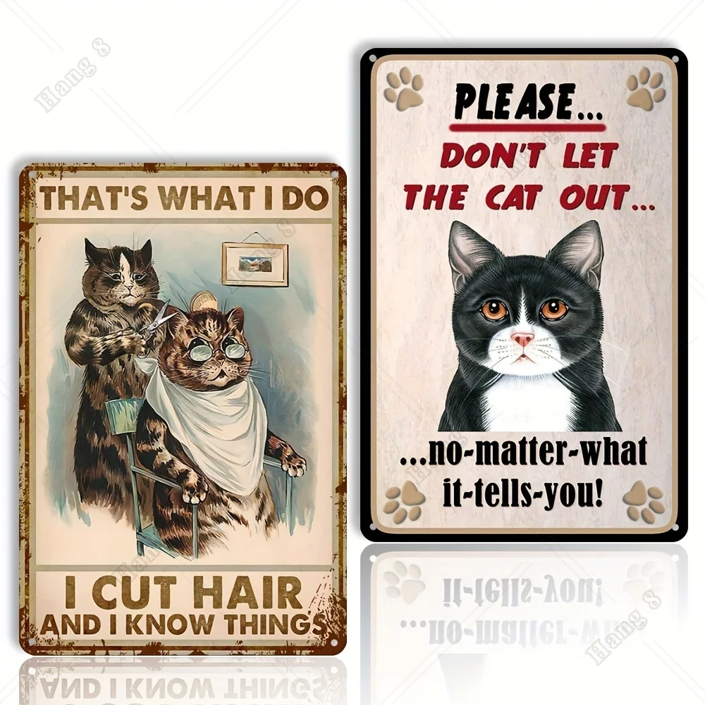 1pc 12X8 Inches That's What I Do I Cut Hair and I Know Things Beauty Salon Hair Salon Salon Decor Hair Stylist Cat Metal Sign
1pc 12X8 Inches That's What I Do I Cut Hair and I Know Things Beauty Salon Hair Salon Salon Decor Hair Stylist Cat Metal Sign