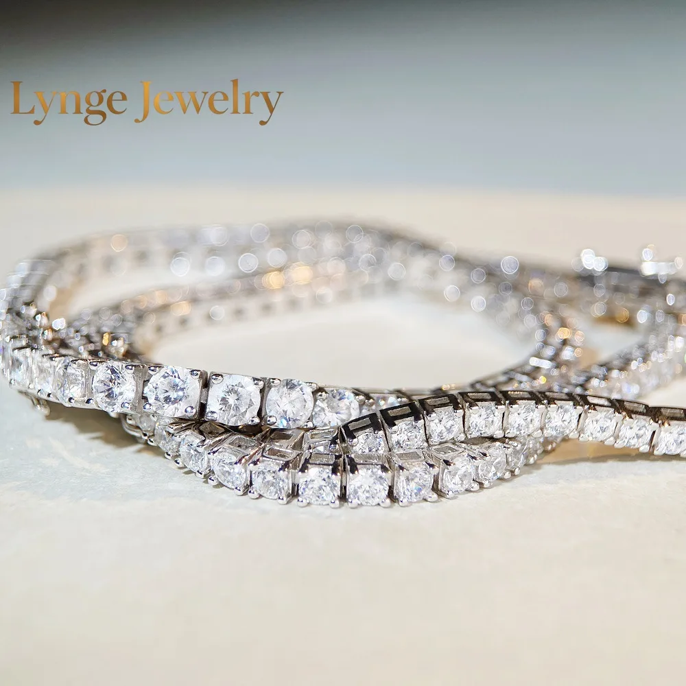 Lynge Jewelry Luxury white gold solid platinum PT950 3M4M5M Tennis Chain D Color Moissanite Chain Moissanite Bracelet for Men an
Lynge Jewelry Luxury white gold solid platinum PT950 3M4M5M Tennis Chain D Color Moissanite Chain Moissanite Bracelet for Men an
