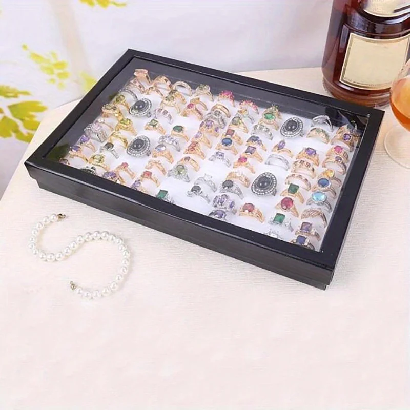 1pc 100-Slot Velvet Ring Inserts Jewelry Tray Stackable Organizer for Valet Closet Storage Box Case Pad for Ring Display
1pc 100-Slot Velvet Ring Inserts Jewelry Tray Stackable Organizer for Valet Closet Storage Box Case Pad for Ring Display