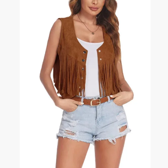 Новая модная женская летняя жилетка с рюшами в винтажном стиле, на пуговицах, с открытым вырезом, легкая, из смесового полиэстера и хлопка
Новая модная женская летняя жилетка с рюшами в винтажном стиле, на пуговицах, с открытым вырезом, легкая, из смесового полиэстера и хлопка