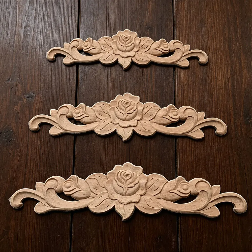 20/30/40/50CM Rectangle Carving Wood Appliques Furniture Cabinet Unpainted Wooden Mouldings Decal Vintage Decoration Accessories
20/30/40/50CM Rectangle Carving Wood Appliques Furniture Cabinet Unpainted Wooden Mouldings Decal Vintage Decoration Accessories