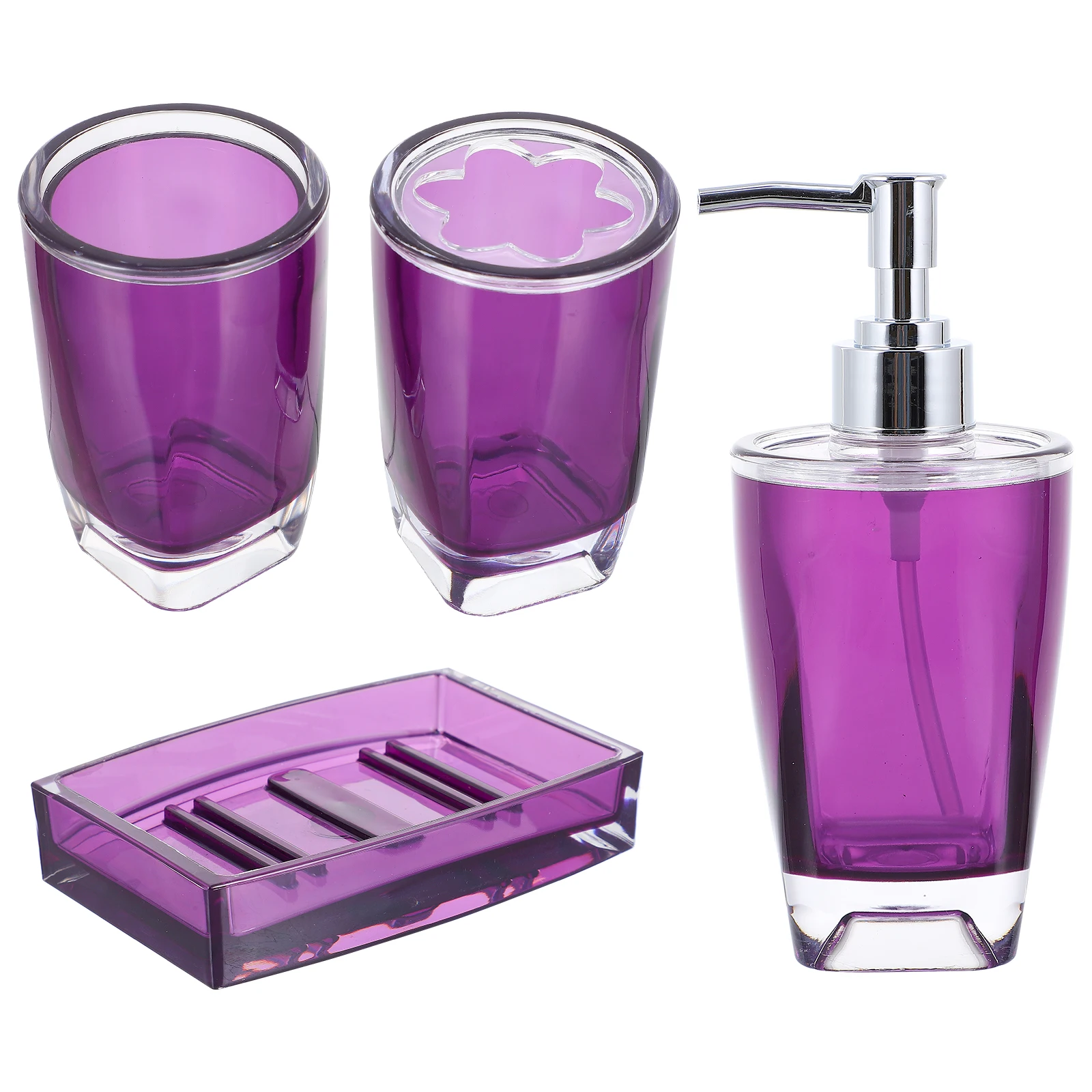 4pcs 1 Bathroom Accessory Set Luxury Bath Supply Kit Strong Tidy Organizer Family Hotel Home Gift Lotion Bottle Soap
4pcs 1 Bathroom Accessory Set Luxury Bath Supply Kit Strong Tidy Organizer Family Hotel Home Gift Lotion Bottle Soap