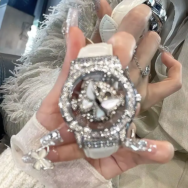 Ins Fashion Imitation Diamond Butterfly Couple Rotating Watch Christmas New Year Birthday Anniversary Gift for Women
Ins Fashion Imitation Diamond Butterfly Couple Rotating Watch Christmas New Year Birthday Anniversary Gift for Women