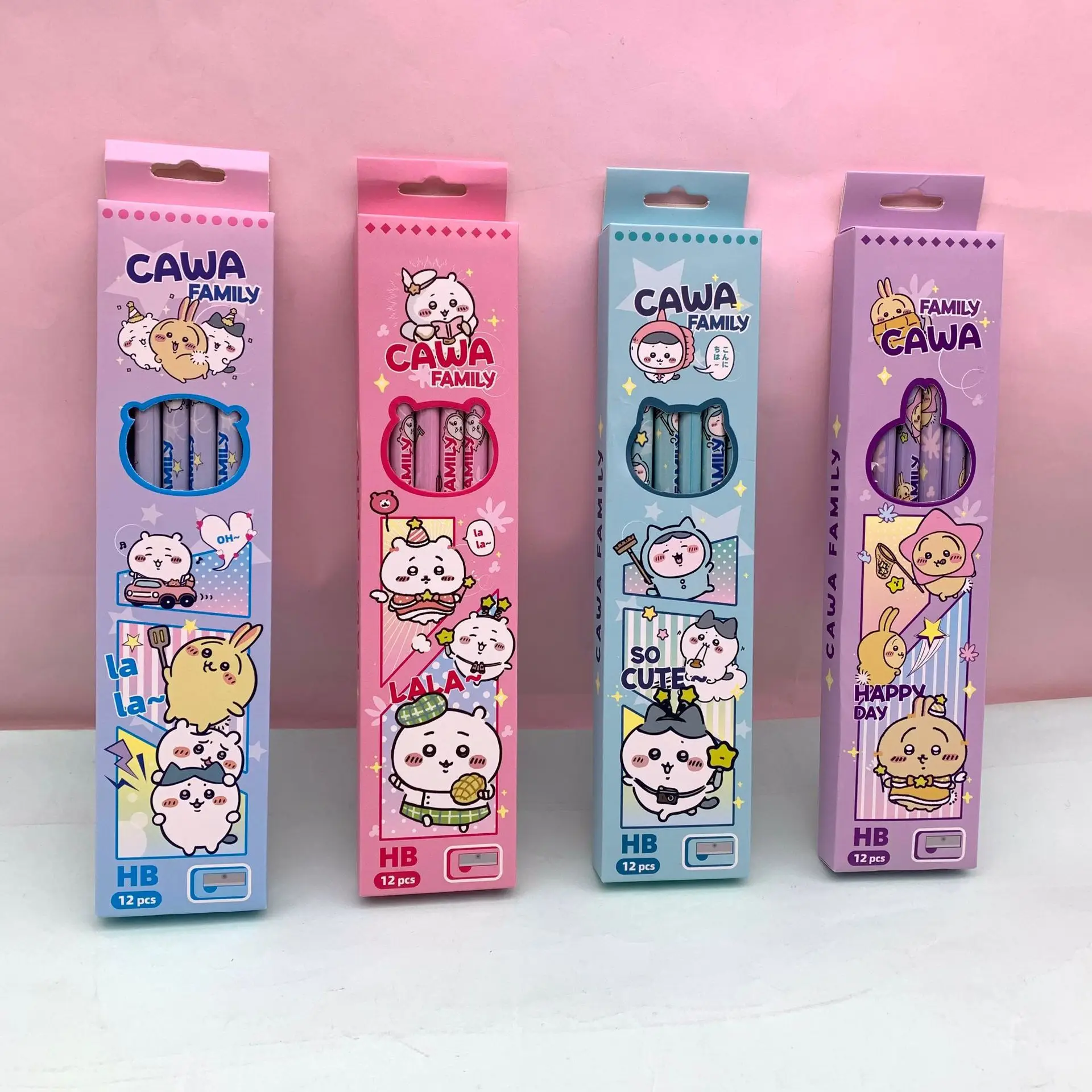 New Jiyikawa 12-pack pencils, cute cartoon-style, for students to practice writing pencils with pencil sharpener included.
New Jiyikawa 12-pack pencils, cute cartoon-style, for students to practice writing pencils with pencil sharpener included.