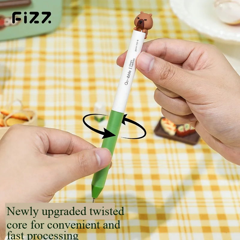 Новый набор вращающихся гелевых ручек Guangbo с милым мультяшным рисунком, 0,5 мм, черный двойной стальной шарик CS, наконечник для офиса, фирменные канцелярские принадлежности, подарок студентам
Новый набор вращающихся гелевых ручек Guangbo с милым мультяшным рисунком, 0,5 мм, черный двойной стальной шарик CS, наконечник для офиса, фирменные канцелярские принадлежности, подарок студентам