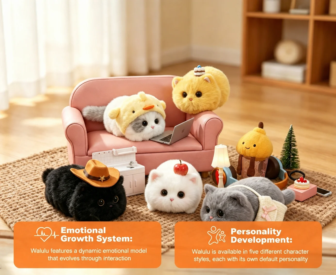 Emotional Plush Toy For Material Kids Gift Unisex Monitoring CE EN71 Certified Cat; Bedtime Emotional Plush Toy
Emotional Plush Toy For Material Kids Gift Unisex Monitoring CE EN71 Certified Cat; Bedtime Emotional Plush Toy