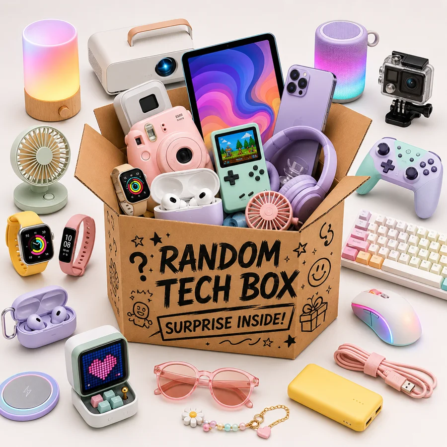 Mystery Box Electronics 2026 New Random Tech Blind Box Surprise Gift with Headphones, Smartwatch, Mouse, Gadgets and More
Mystery Box Electronics 2026 New Random Tech Blind Box Surprise Gift with Headphones, Smartwatch, Mouse, Gadgets and More