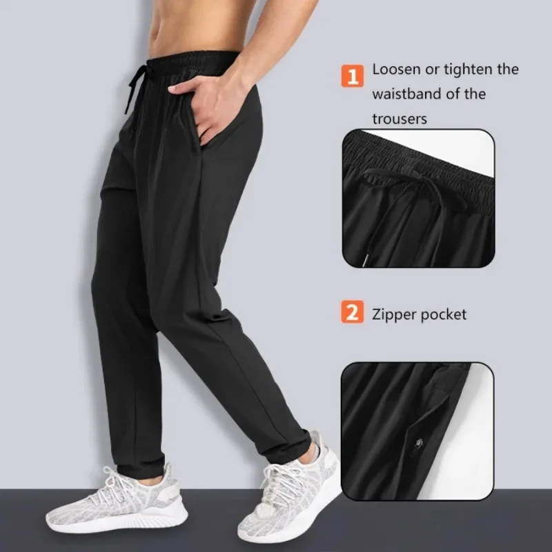 Summer thin quick-drying tight-fitting pants and ice silk sport pants for men are loose, casual and comfortable
Summer thin quick-drying tight-fitting pants and ice silk sport pants for men are loose, casual and comfortable