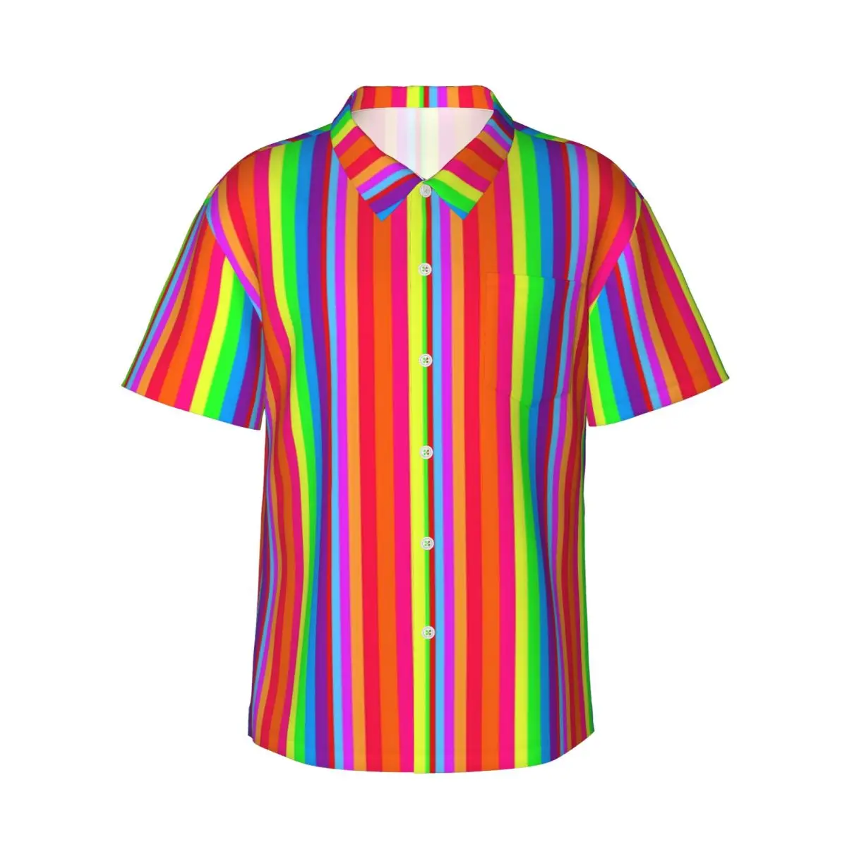 Повседневная рубашка в радужную полоску Joyous Pride с красочным узором, новинка, летние рубашки, мужские пляжные модные дизайнерские блузки большого размера
Повседневная рубашка в радужную полоску Joyous Pride с красочным узором, новинка, летние рубашки, мужские пляжные модные дизайнерские блузки большого размера