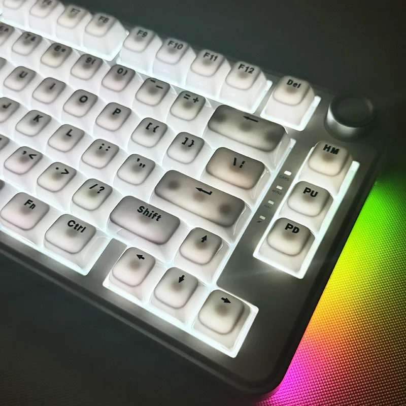 Minimal white keycap positive lettering PC translucent luminous small full set - MDA height 115 keys
Minimal white keycap positive lettering PC translucent luminous small full set - MDA height 115 keys