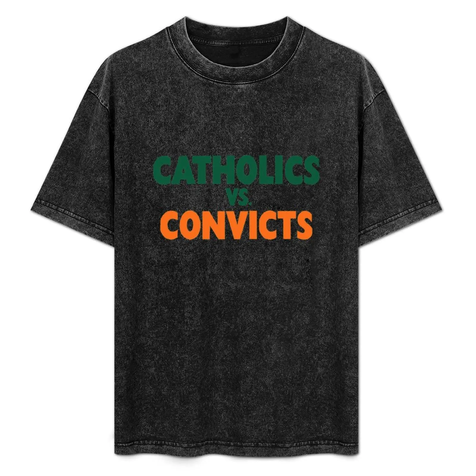 Catholics vs Convicts Vintage 1988 T-Shirt Quick Dry Training Short Sleeve Tee
Catholics vs Convicts Vintage 1988 T-Shirt Quick Dry Training Short Sleeve Tee