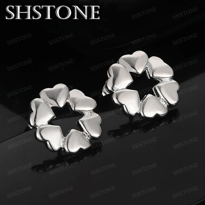 Women's Luxury 925 Sterling Silver Heart Stud Earrings Engagement Wedding Party Fashion Charm Jewelry Accessories Earring
Women's Luxury 925 Sterling Silver Heart Stud Earrings Engagement Wedding Party Fashion Charm Jewelry Accessories Earring
