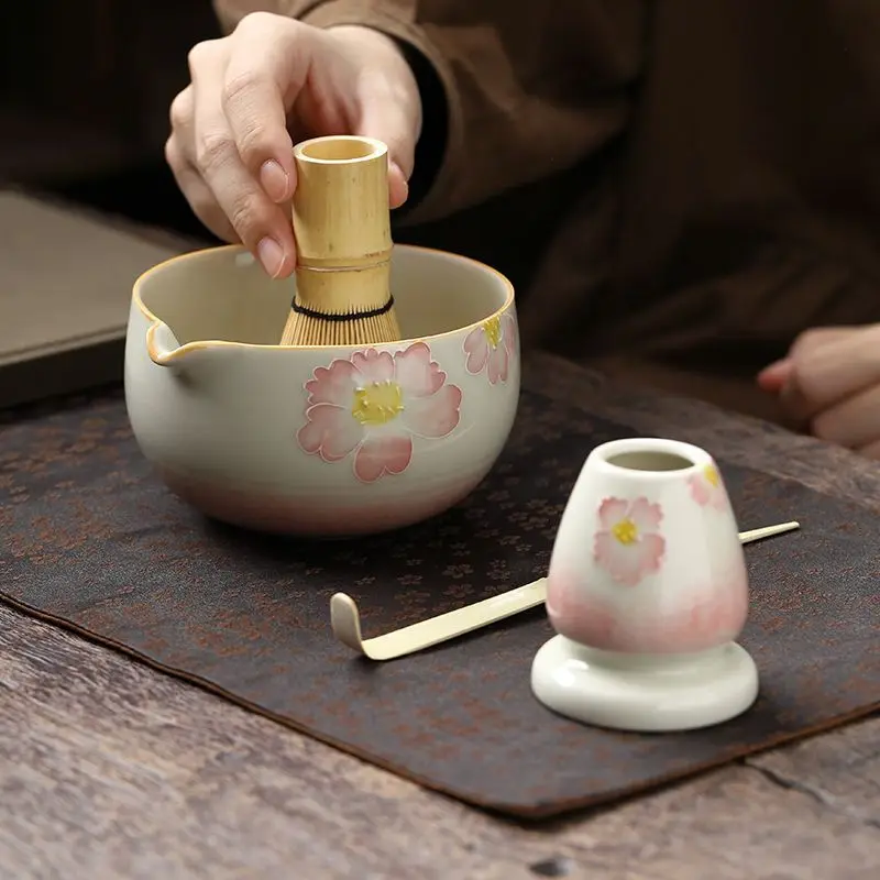 New hand-painted matcha set Japanese tea making tool to order tea Baibenli ceramic tea stand
New hand-painted matcha set Japanese tea making tool to order tea Baibenli ceramic tea stand