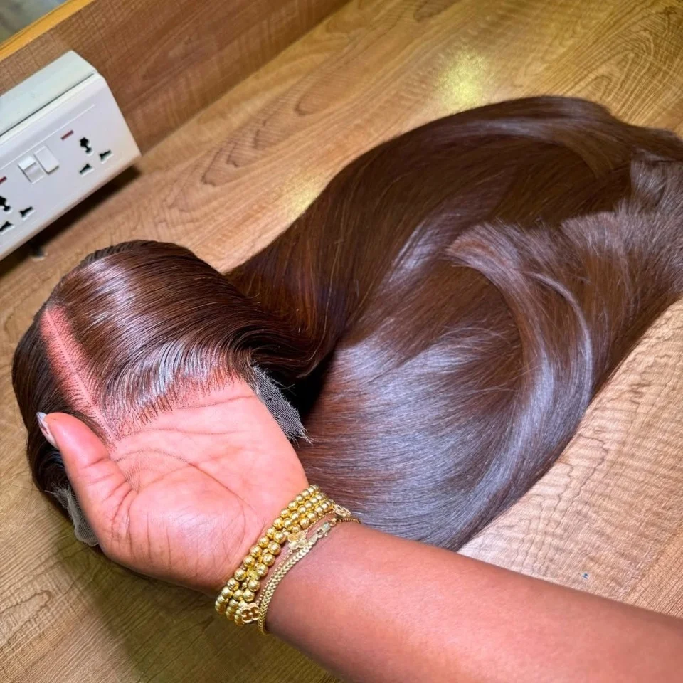 13x6 Lace Frontal Wig Human Hair Chocolate Brown Straight Brazilian Wig Human Hair HD Lace Front Wig Pre Plucked With Baby hair And Natural Hairline For Black Women 180 Density
13x6 Lace Frontal Wig Human Hair Chocolate Brown Straight Brazilian Wig Human Hair HD Lace Front Wig Pre Plucked With Baby hair And Natural Hairline For Black Women 180 Density