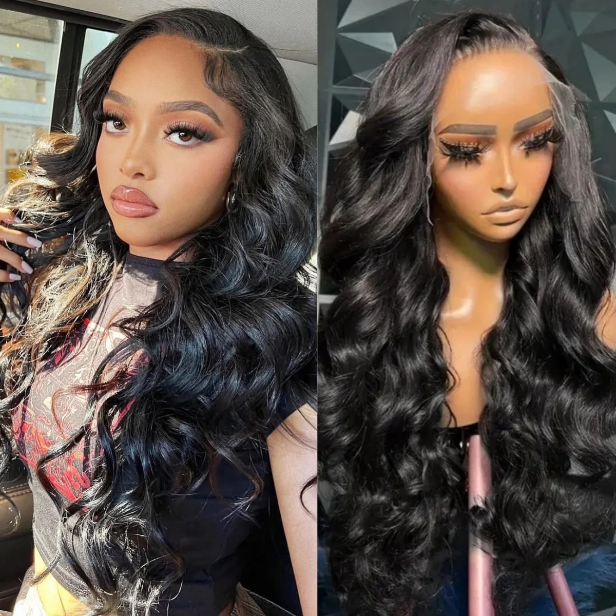13×4Lace Front Wigs Human Hair 1B Lace Frontal Wigs Transparent Body Wave Human Hair Wigs 200 Density
13×4Lace Front Wigs Human Hair 1B Lace Frontal Wigs Transparent Body Wave Human Hair Wigs 200 Density