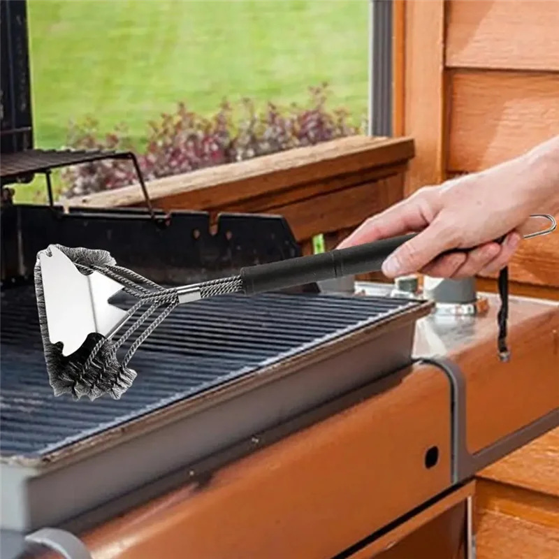 AT02-BBQ Grill Brush Stainless Steel Grill Cleaning Brush Ergonomic Safe Accessories For Porcelain Cleaner Outdoor Non-Slip
AT02-BBQ Grill Brush Stainless Steel Grill Cleaning Brush Ergonomic Safe Accessories For Porcelain Cleaner Outdoor Non-Slip