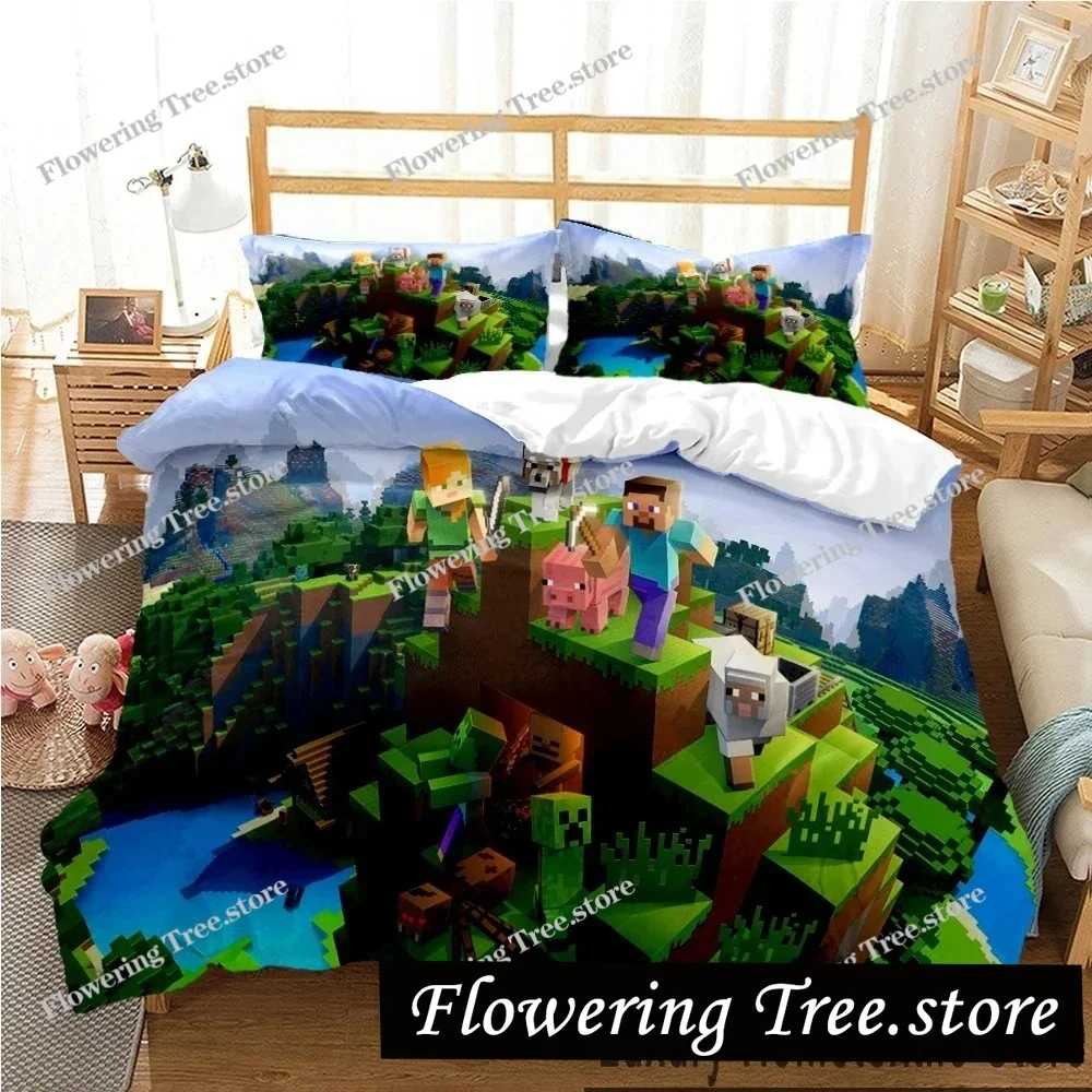 3D Mine Sandbox Games Duvet Cover Cartoon Bedding sets Soft Quilt Cover and Pillowcases for Teens Kids SingleDoubleQueenKing
3D Mine Sandbox Games Duvet Cover Cartoon Bedding sets Soft Quilt Cover and Pillowcases for Teens Kids SingleDoubleQueenKing