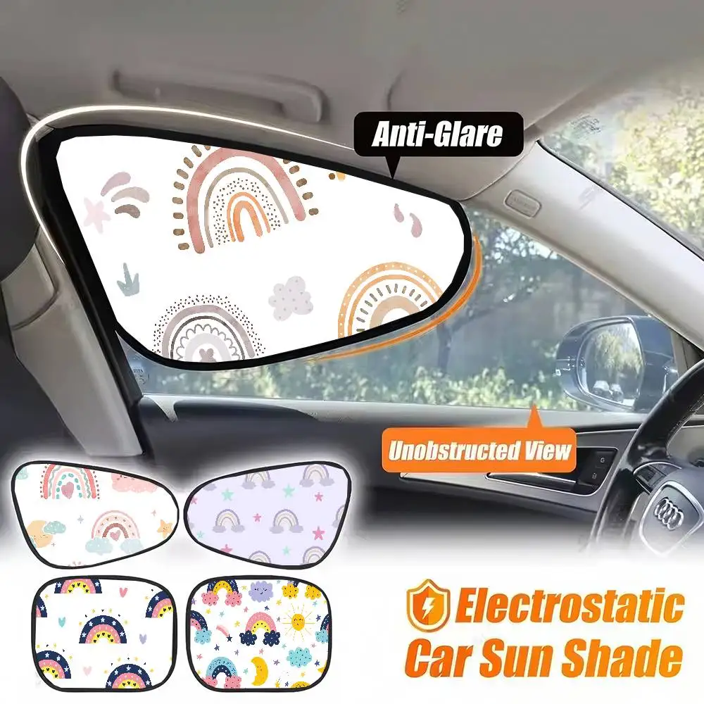 Cartoon Rainbow Print Cute Cartoon Car Side Window Sunshade - Sun Block Film, UV Protection, Classic Sun Visor Curtain
Cartoon Rainbow Print Cute Cartoon Car Side Window Sunshade - Sun Block Film, UV Protection, Classic Sun Visor Curtain