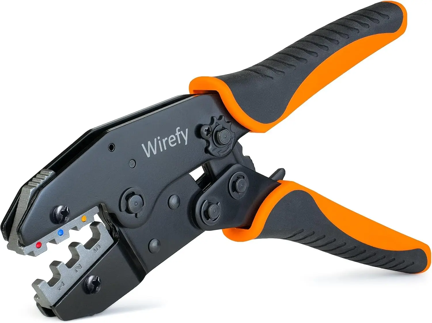 Ratcheting Wire Crimper Tool for Heat Shrink Connectors 22-10 AWG, Adjustable Force, Ergonomic Grip
Ratcheting Wire Crimper Tool for Heat Shrink Connectors 22-10 AWG, Adjustable Force, Ergonomic Grip