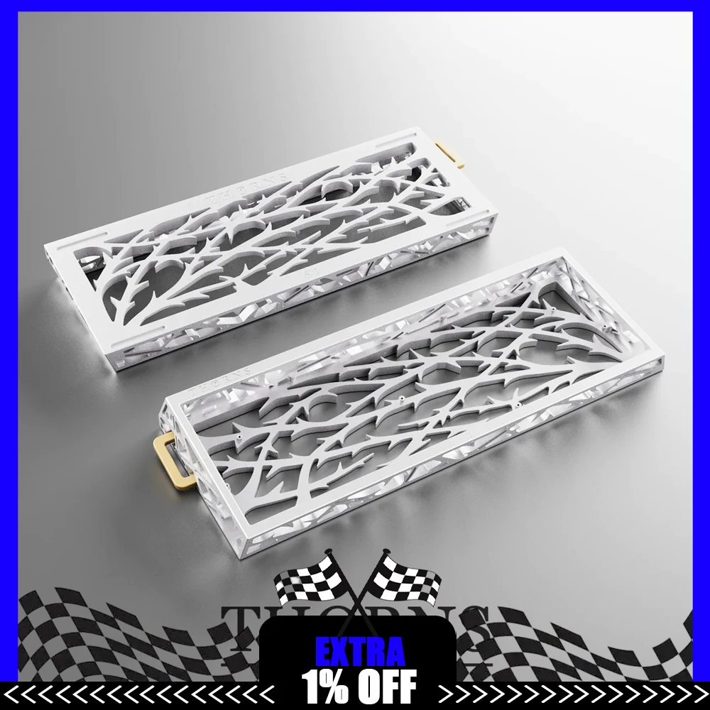 South Pai THORN60 Hollow Out Keyboard Shell CNC Aluminium Alloy Keyboard Case for GH60 Gaming Keyboard Accessories
South Pai THORN60 Hollow Out Keyboard Shell CNC Aluminium Alloy Keyboard Case for GH60 Gaming Keyboard Accessories