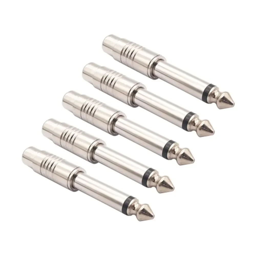 5Pcs Audio Adapters Male To RCA Female Jack Stereo 6.5mm Mono Plug Durable Useful Practical Accessories Brand New
5Pcs Audio Adapters Male To RCA Female Jack Stereo 6.5mm Mono Plug Durable Useful Practical Accessories Brand New