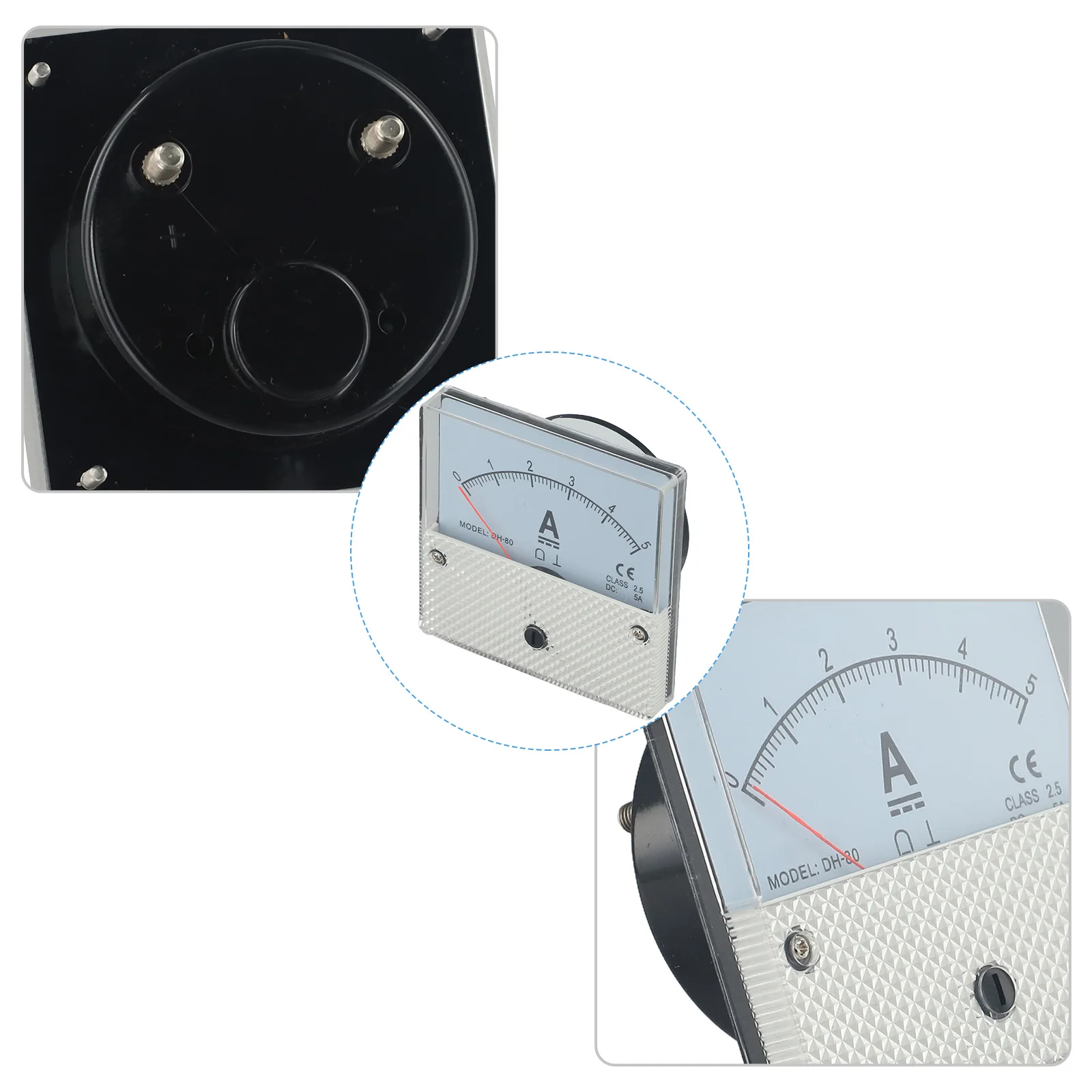 High Sensitivity DH80 Analog DC Ammeter Accurate Current Meter with Easy Screw Wiring and Vertical Installation
High Sensitivity DH80 Analog DC Ammeter Accurate Current Meter with Easy Screw Wiring and Vertical Installation