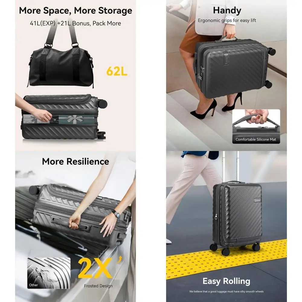 Расширяемый чемодан для ноутбука с передним отделением и подстаканником, серия KVF FX-Plus из бронзы (набор из 2 предметов: 20 шт.)
Расширяемый чемодан для ноутбука с передним отделением и подстаканником, серия KVF FX-Plus из бронзы (набор из 2 предметов: 20 шт.)