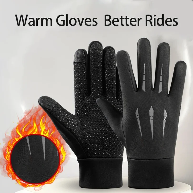 Winter Cycling Gloves for Men Motorcycle Hiking Touch Screen Gloves Anti-Slip Water-Repellent Windproof Outdoor Thermal Gloves
Winter Cycling Gloves for Men Motorcycle Hiking Touch Screen Gloves Anti-Slip Water-Repellent Windproof Outdoor Thermal Gloves