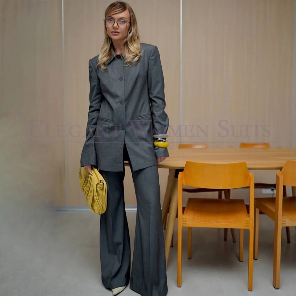Mandarin Collar Women's Suits 2 Piece Jacket Pants Sets Solid Color Single Breasted Blazer Luxury High Quality Work Clothing
Mandarin Collar Women's Suits 2 Piece Jacket Pants Sets Solid Color Single Breasted Blazer Luxury High Quality Work Clothing