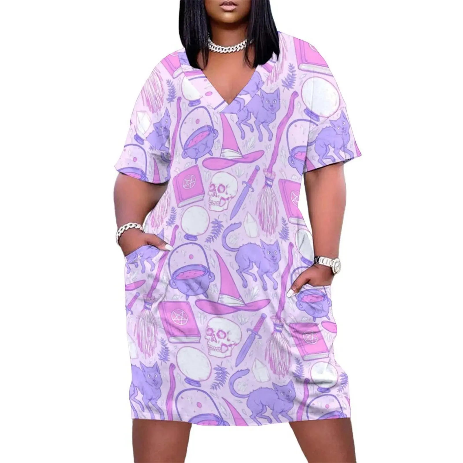 Witch Supplies in Pastel Loose Pocket Dress women's evening dresses dress summer Dress vintage
Witch Supplies in Pastel Loose Pocket Dress women's evening dresses dress summer Dress vintage