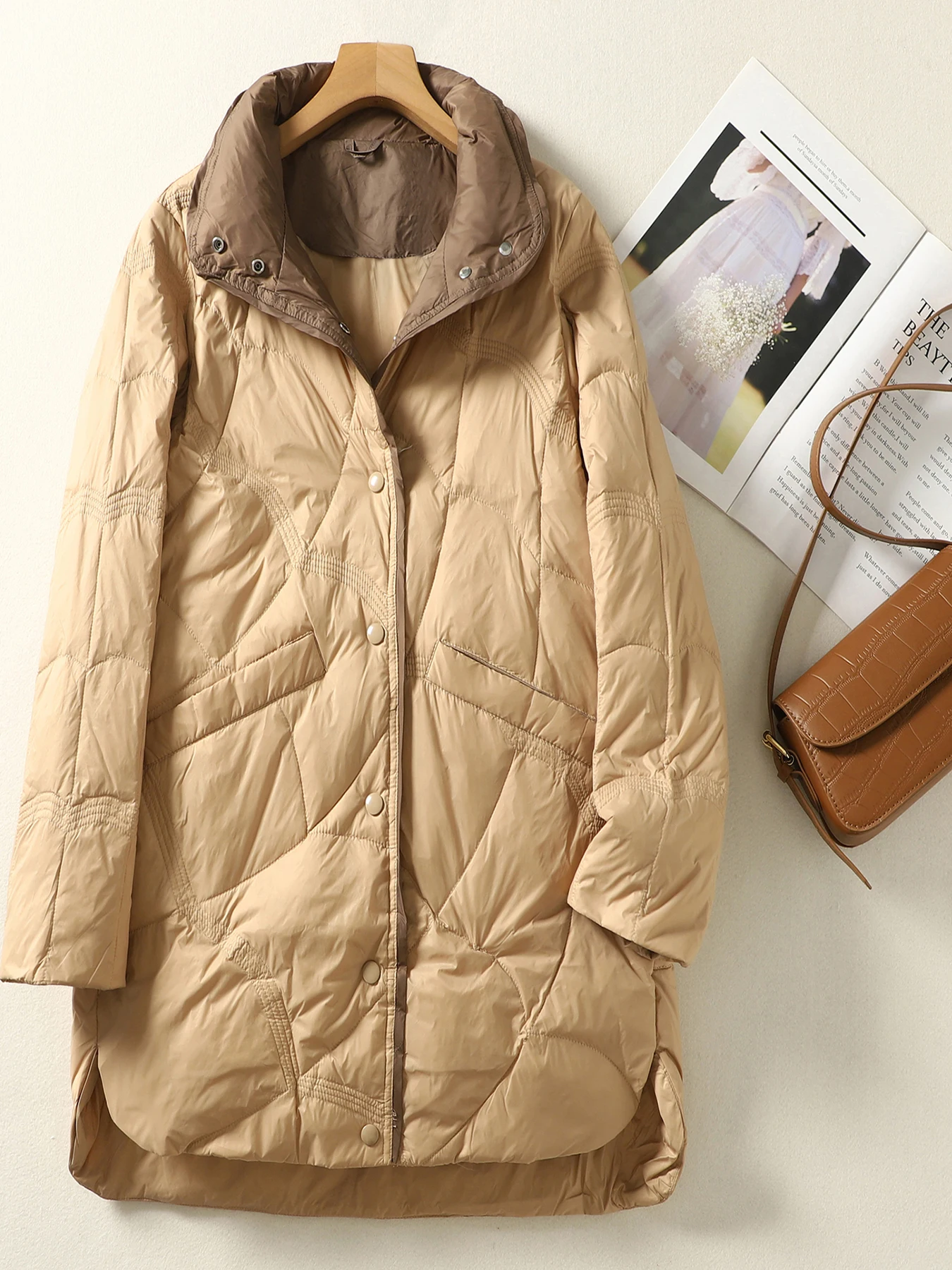 Теплый легкий пуховик Jaet, женское пальто средней длины с хлопковой подкладкой, свободный крой, длинный воротник-стойка
Теплый легкий пуховик Jaet, женское пальто средней длины с хлопковой подкладкой, свободный крой, длинный воротник-стойка