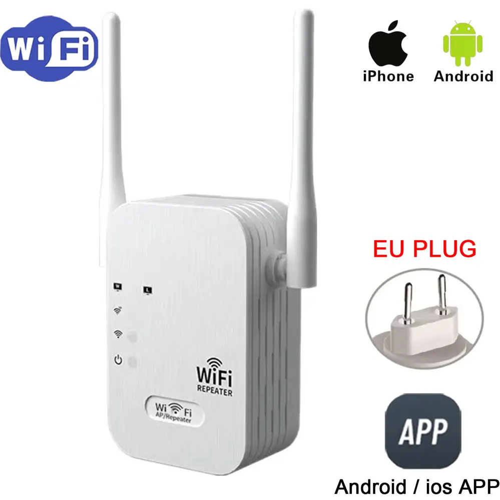 Multi functional WIFI repeater, WIFI signal amplifier. WIFI extender. WIFI remote control, supporting IOS and Android 
Multi functional WIFI repeater, WIFI signal amplifier. WIFI extender. WIFI remote control, supporting IOS and Android