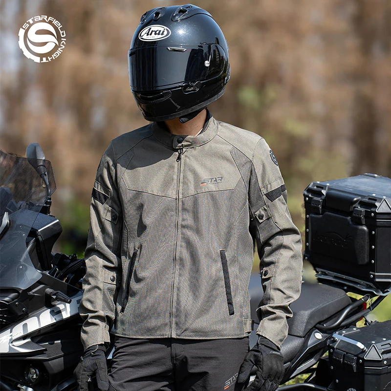 SFK Men's Motorcycle Riding Jacket Equipment Clothing Spring&Summer Mesh Breathable With CE Body Protective Gears Accessories
SFK Men's Motorcycle Riding Jacket Equipment Clothing Spring&Summer Mesh Breathable With CE Body Protective Gears Accessories