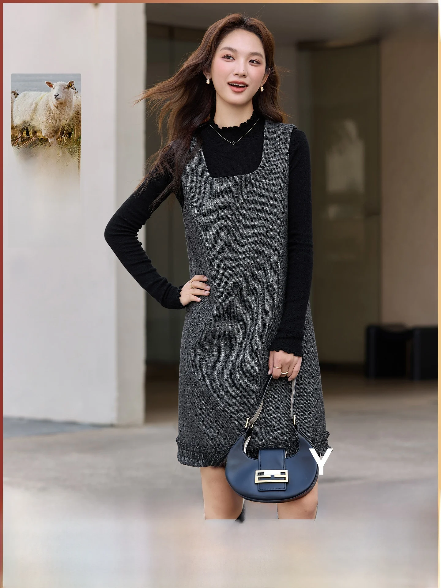 Женское платье-миди в горошек с квадратным вырезом, прямое, без рукавов, в корейском стиле, новинка зимы, повседневное
Женское платье-миди в горошек с квадратным вырезом, прямое, без рукавов, в корейском стиле, новинка зимы, повседневное