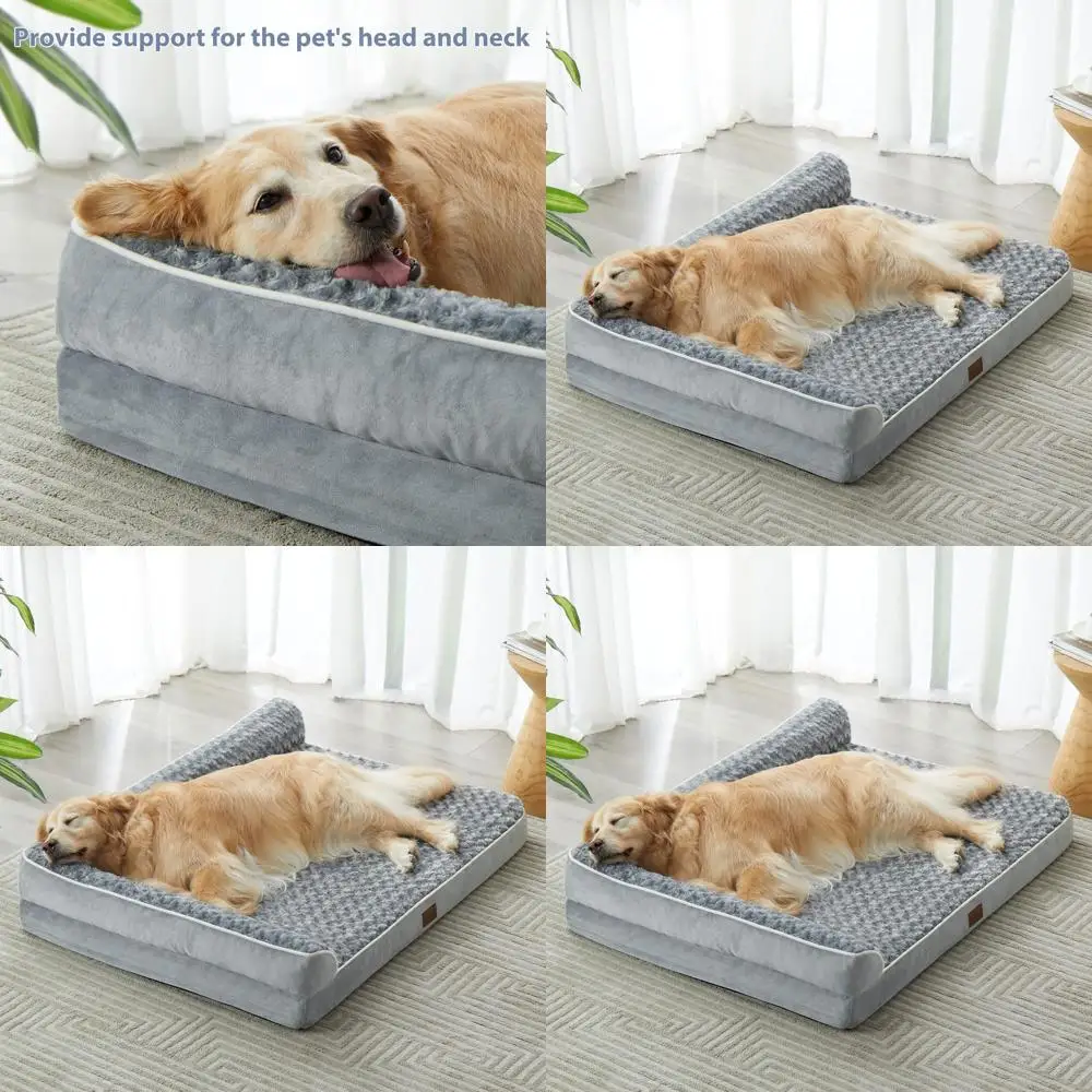 Ортопедическая кровать для больших собак - водонепроницаемый съемный чехол, нескользящее основание, серый цвет
Ортопедическая кровать для больших собак - водонепроницаемый съемный чехол, нескользящее основание, серый цвет