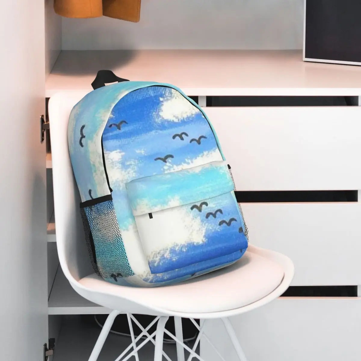 Blue Sky Clouds And Seagulls Print Backpack Student BookBag Children School Bag Laptop Shoulder Bags for Boys Girls
Blue Sky Clouds And Seagulls Print Backpack Student BookBag Children School Bag Laptop Shoulder Bags for Boys Girls