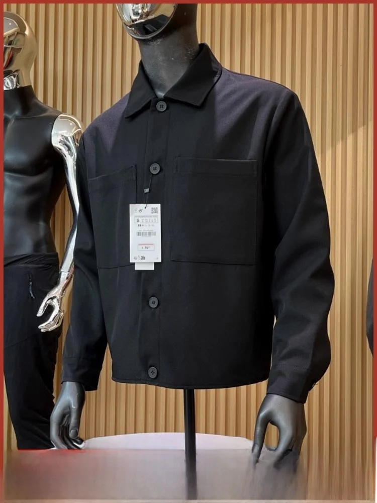 Spani Order Мужская повседневная рабочая одежда irt Sle Jaet Осенний сезон Универсальная верхняя одежда Stand Fit Long Sve Pure Color
Spani Order Мужская повседневная рабочая одежда irt Sle Jaet Осенний сезон Универсальная верхняя одежда Stand Fit Long Sve Pure Color