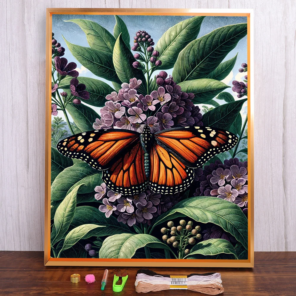 Flower Butterfly Printed Cross-Stitch DIY Embroidery Patterns DMC Threads Sewing Handmade Craft Handiwork Magic Design Mulina
Flower Butterfly Printed Cross-Stitch DIY Embroidery Patterns DMC Threads Sewing Handmade Craft Handiwork Magic Design Mulina
