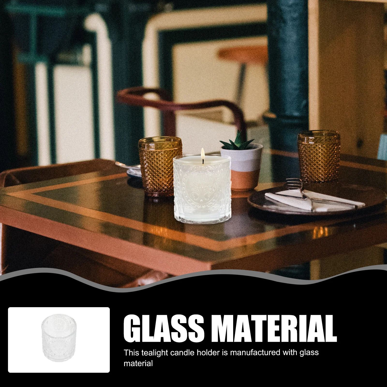 4Pcs Clear Glass Cup Holder Crystal Design Tealight Holder Table Centerpiece for Birthday Wedding
4Pcs Clear Glass Cup Holder Crystal Design Tealight Holder Table Centerpiece for Birthday Wedding