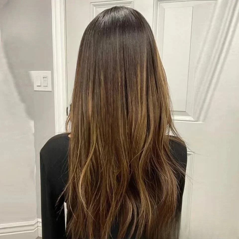 180 Density Ombre Brown Straight 26 Inch Jewish Human Hair Wig 5x5 Silk Base with Baby Hair HD Lace European Style Glueless Prep
180 Density Ombre Brown Straight 26 Inch Jewish Human Hair Wig 5x5 Silk Base with Baby Hair HD Lace European Style Glueless Prep