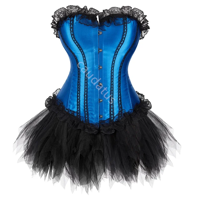 Blue Corset Dress for Women Gothic Victorian Costume Sexy Vintage Bustier Skirt Set Fashion Plus Size Outfit Burlesque Medieval
Blue Corset Dress for Women Gothic Victorian Costume Sexy Vintage Bustier Skirt Set Fashion Plus Size Outfit Burlesque Medieval