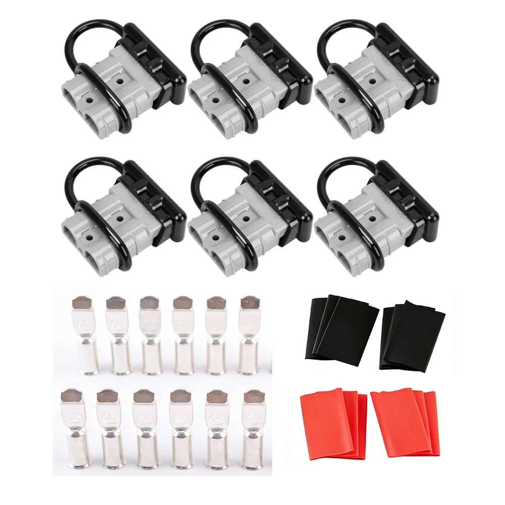 2-10 Pack 50A High Current Power Double Pole Quick Connect/Disconnect Battery Connector Plug Kit with Soft Dust Cap for Car ATV
2-10 Pack 50A High Current Power Double Pole Quick Connect/Disconnect Battery Connector Plug Kit with Soft Dust Cap for Car ATV