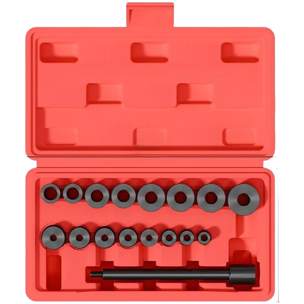 17Pcs Clutch Hole Corrector Set Blackened Steel For Car Flywheel And Coupling Alignment Clutch Adjustment Tool
17Pcs Clutch Hole Corrector Set Blackened Steel For Car Flywheel And Coupling Alignment Clutch Adjustment Tool