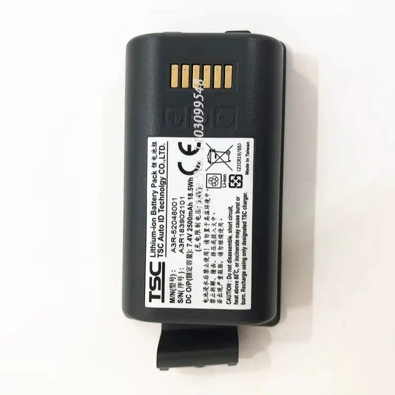 Original Alpha-3R Battery PN A3R-52048001 for TSC alpha 3r TSC-30B TSC-30D Portable Barcode Printer Parts 7.4V 2500mAh
Original Alpha-3R Battery PN A3R-52048001 for TSC alpha 3r TSC-30B TSC-30D Portable Barcode Printer Parts 7.4V 2500mAh