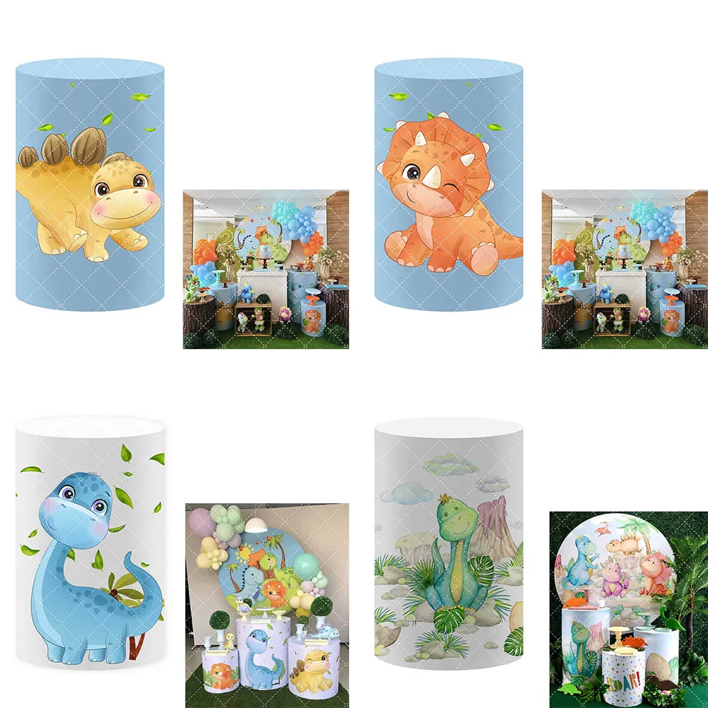 Mehofond Cartoon Dinosaur Cylinder Backdrop Cover for Newborn Birthday Party Decor Pedestal Baby Shower Dessert Background Decor
Mehofond Cartoon Dinosaur Cylinder Backdrop Cover for Newborn Birthday Party Decor Pedestal Baby Shower Dessert Background Decor